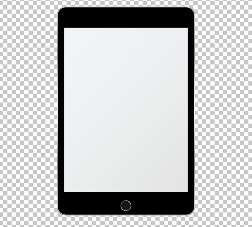 iPad with white screen PNG Image