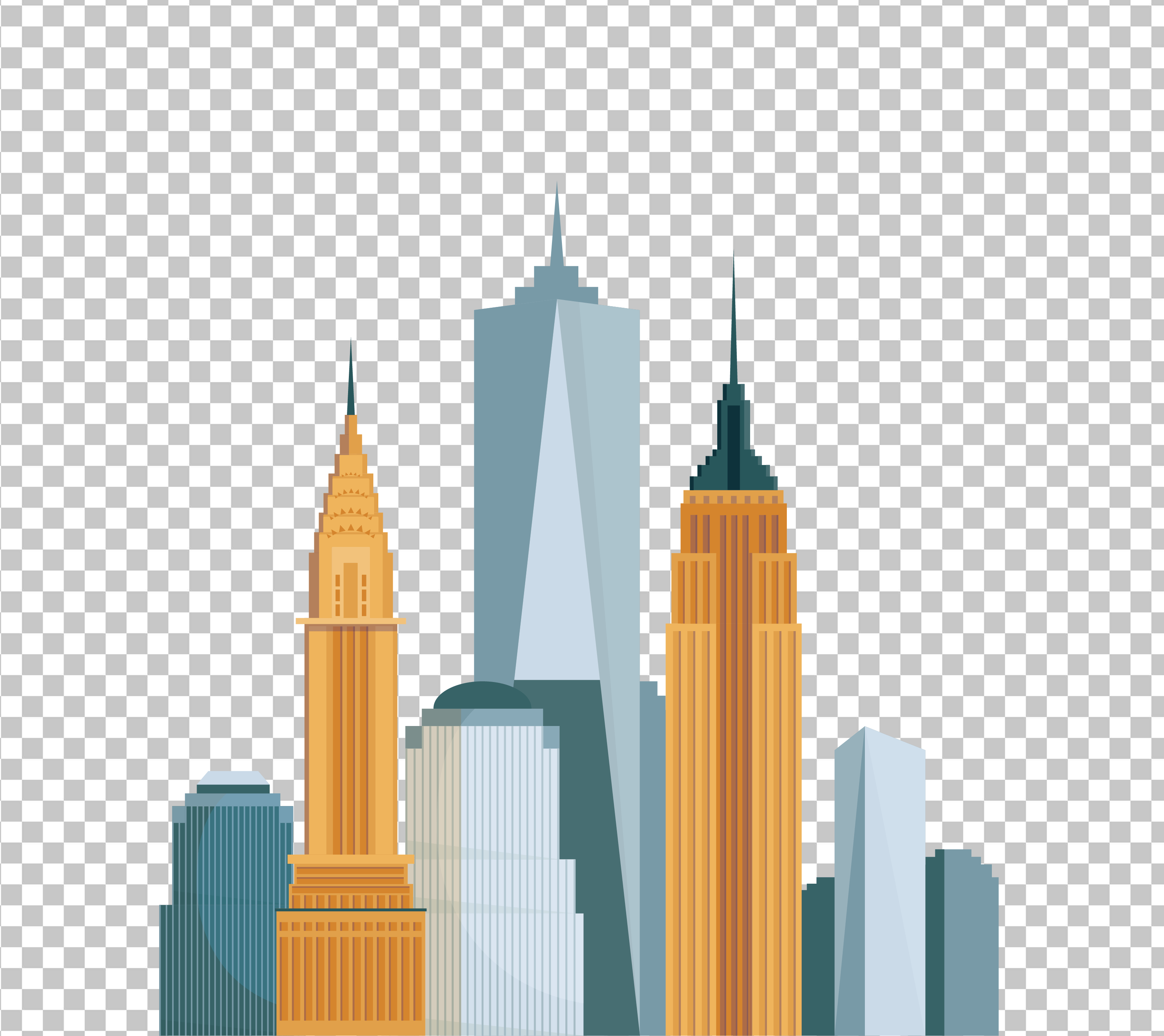 New York Vector PNG Image