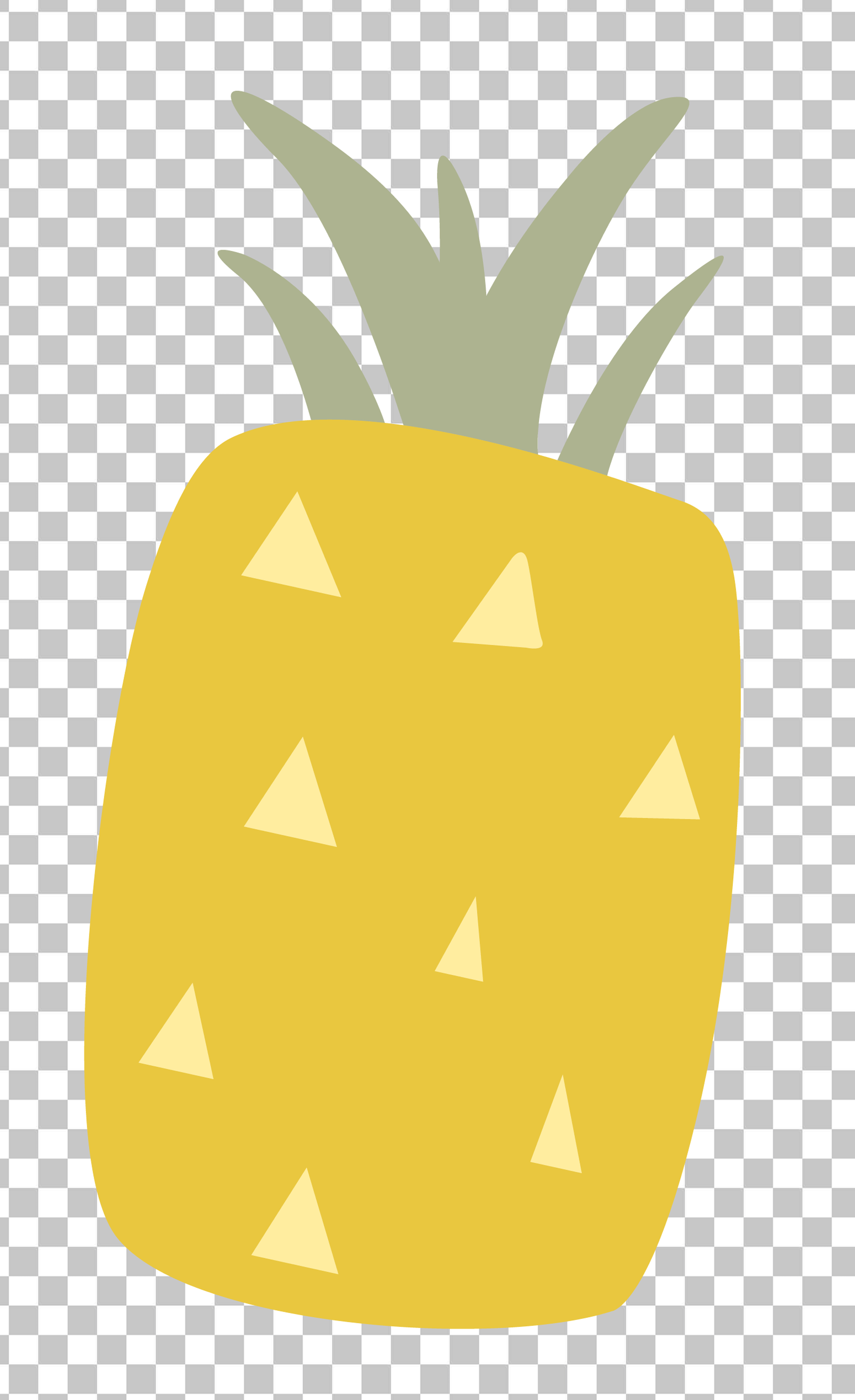 Pineapple with triangles