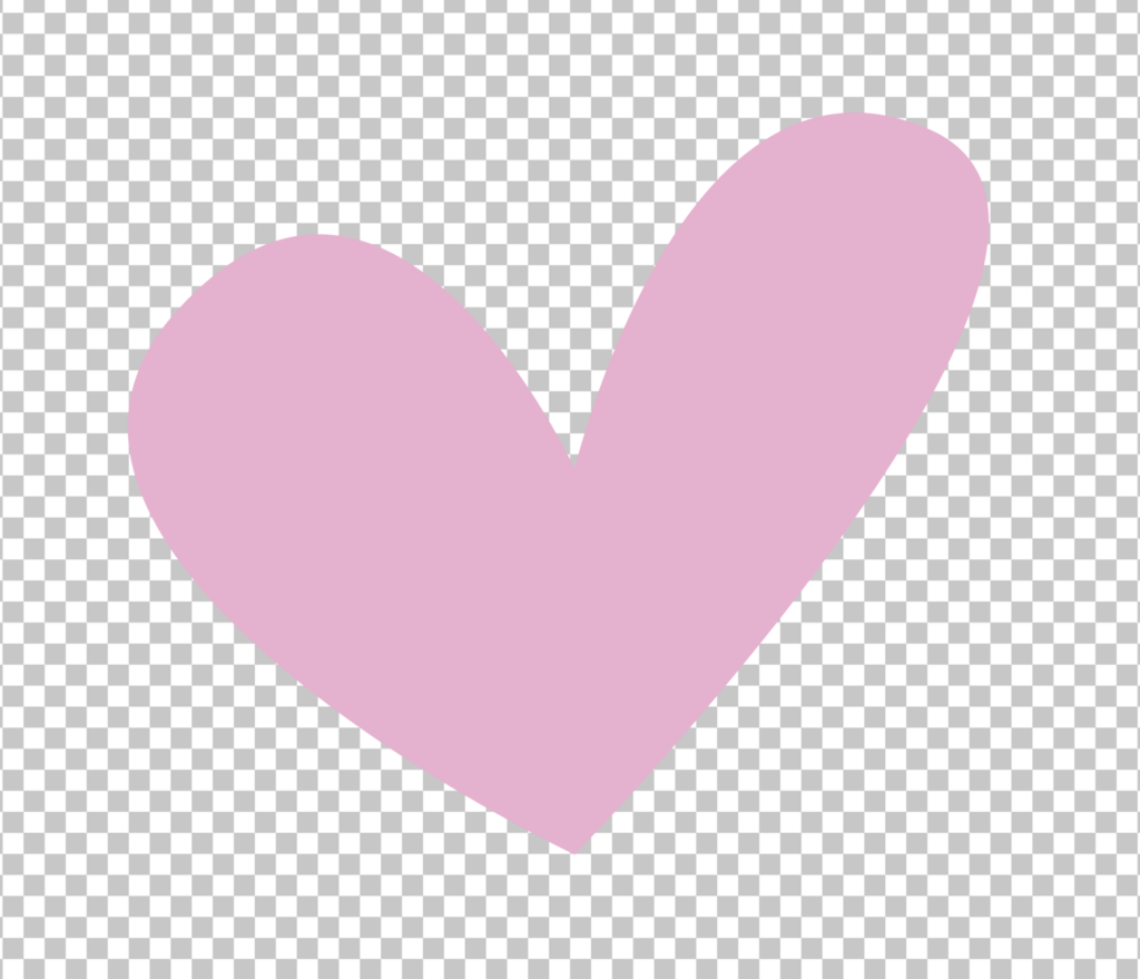 Pink love sign PNG Image