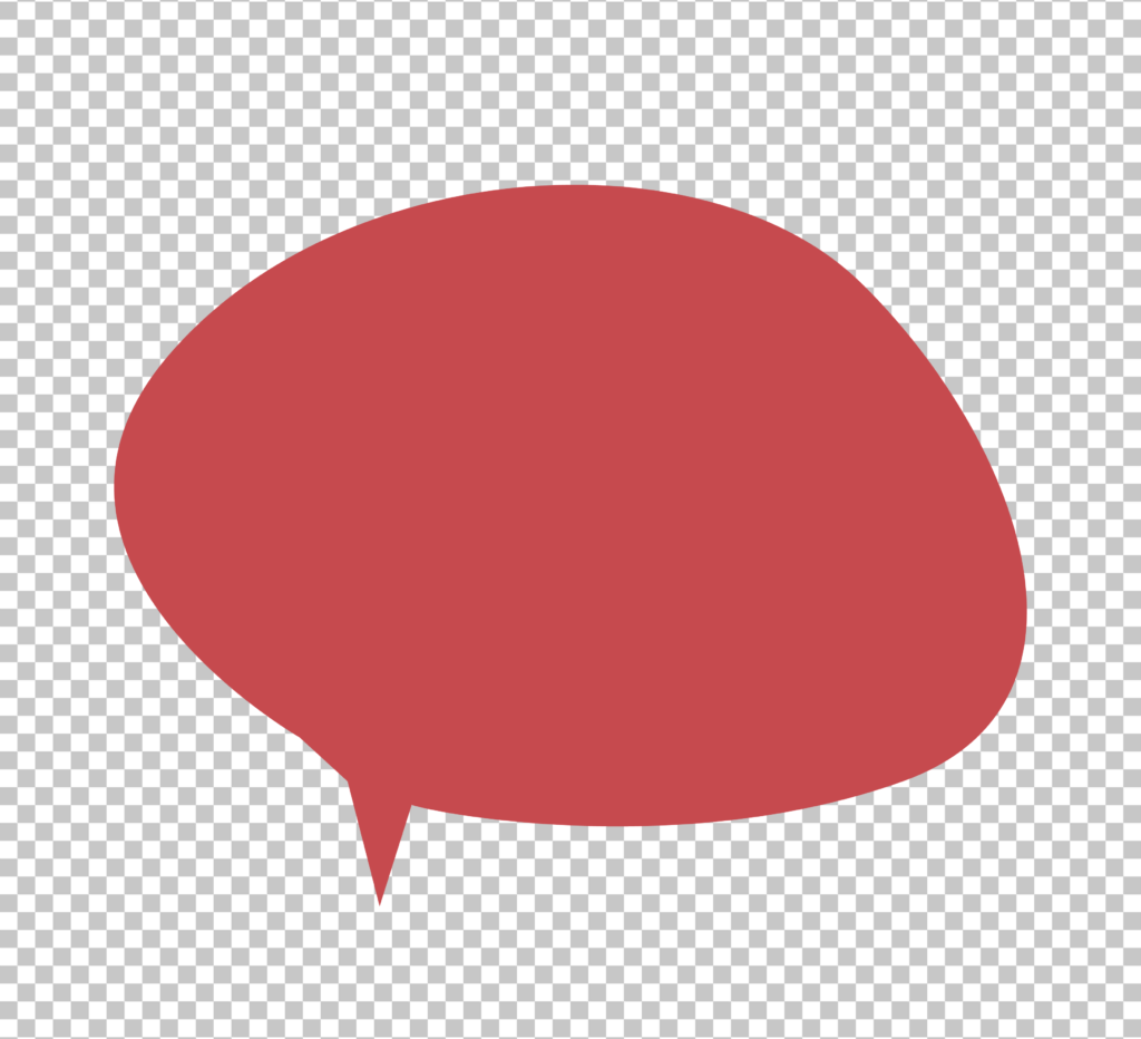 Red Speech Bubble PNG Image
