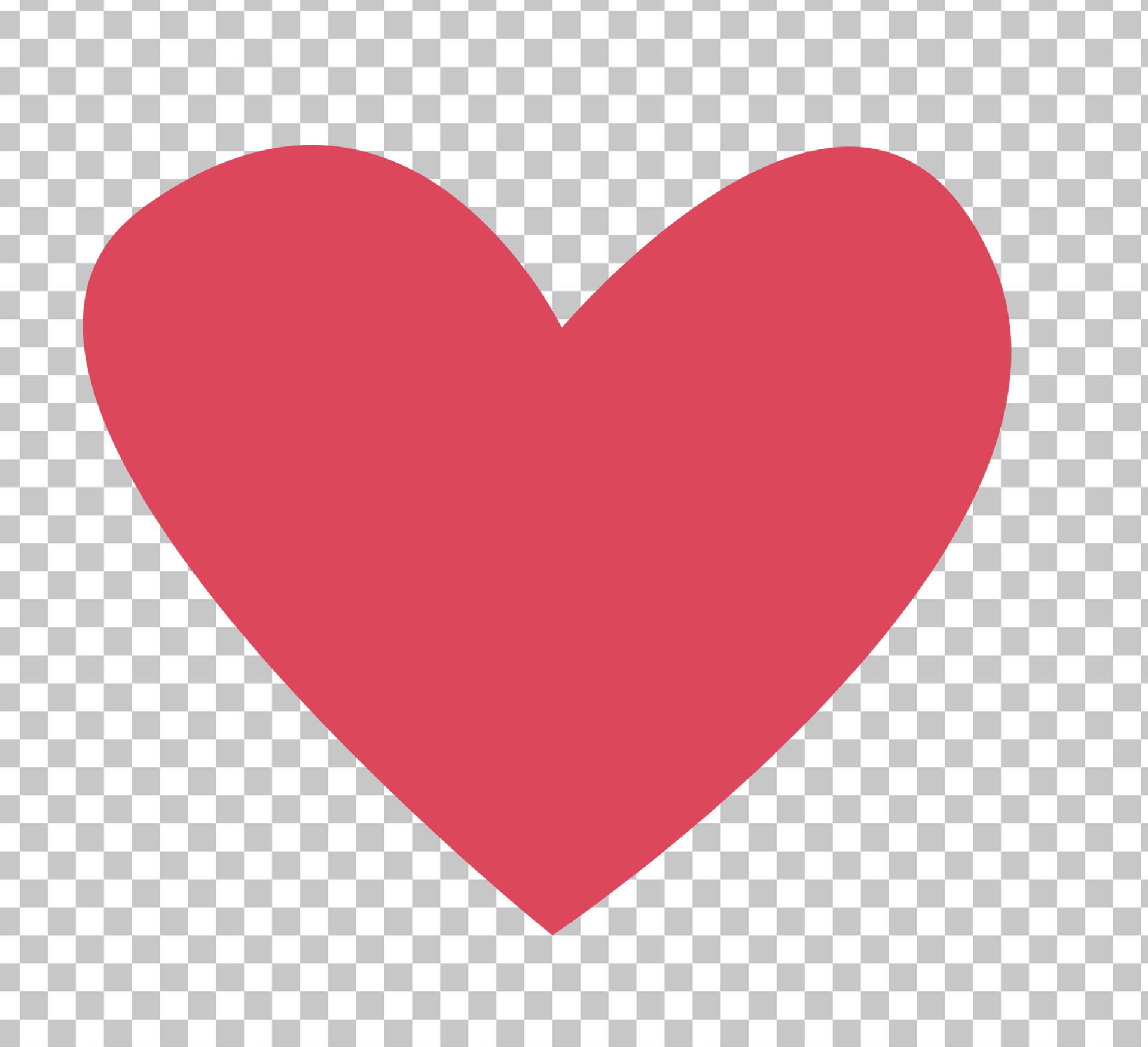 Red heart sign icon PNG