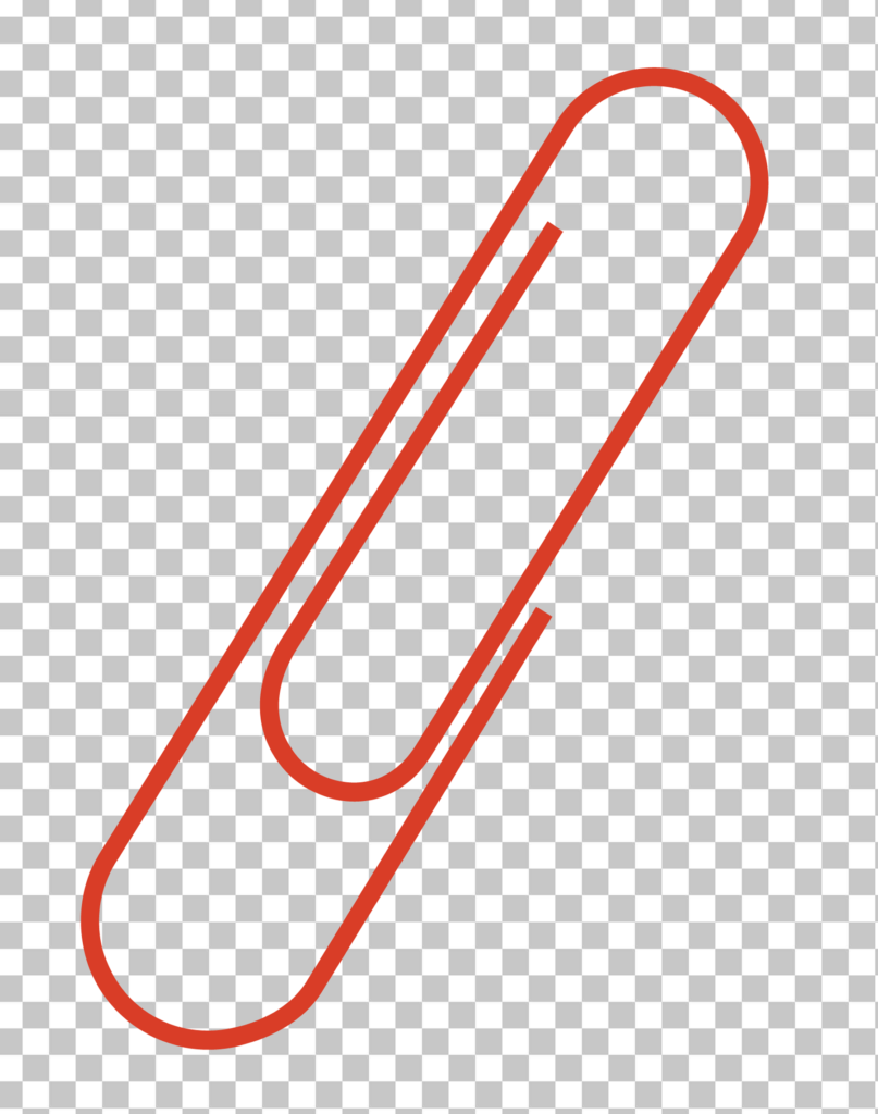 Red Paper Clip PNG Image