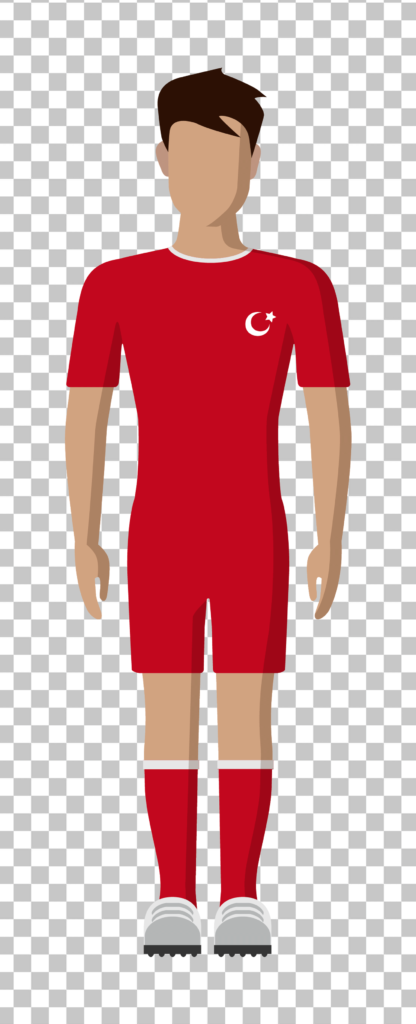 Player with Turkey Football Jersey