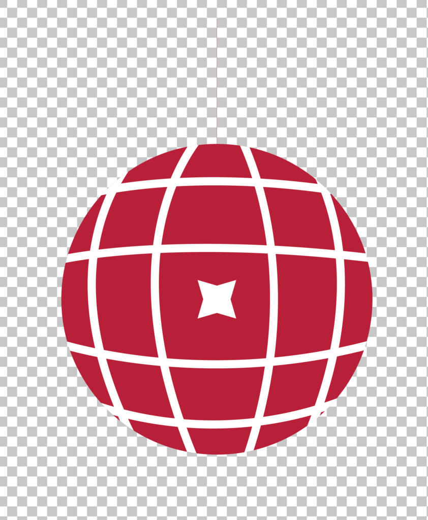Red Disco Music Icon PNG Image