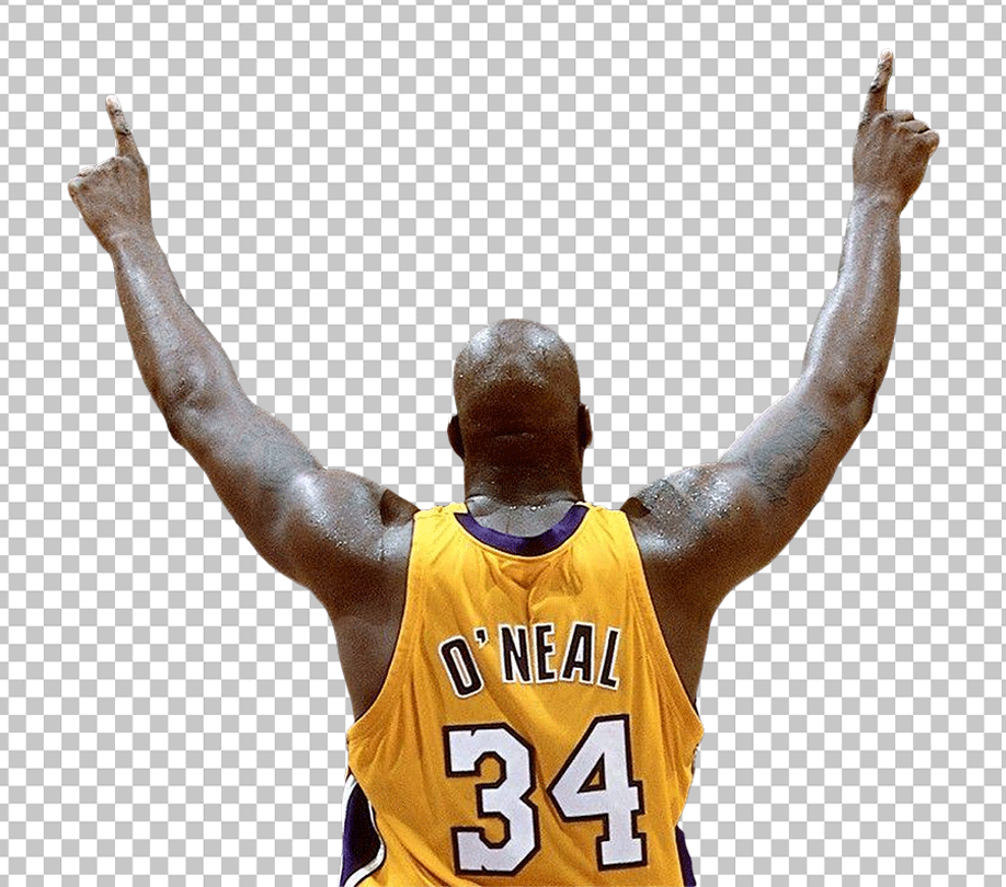 Shaquille O'Neal back view PNG Image