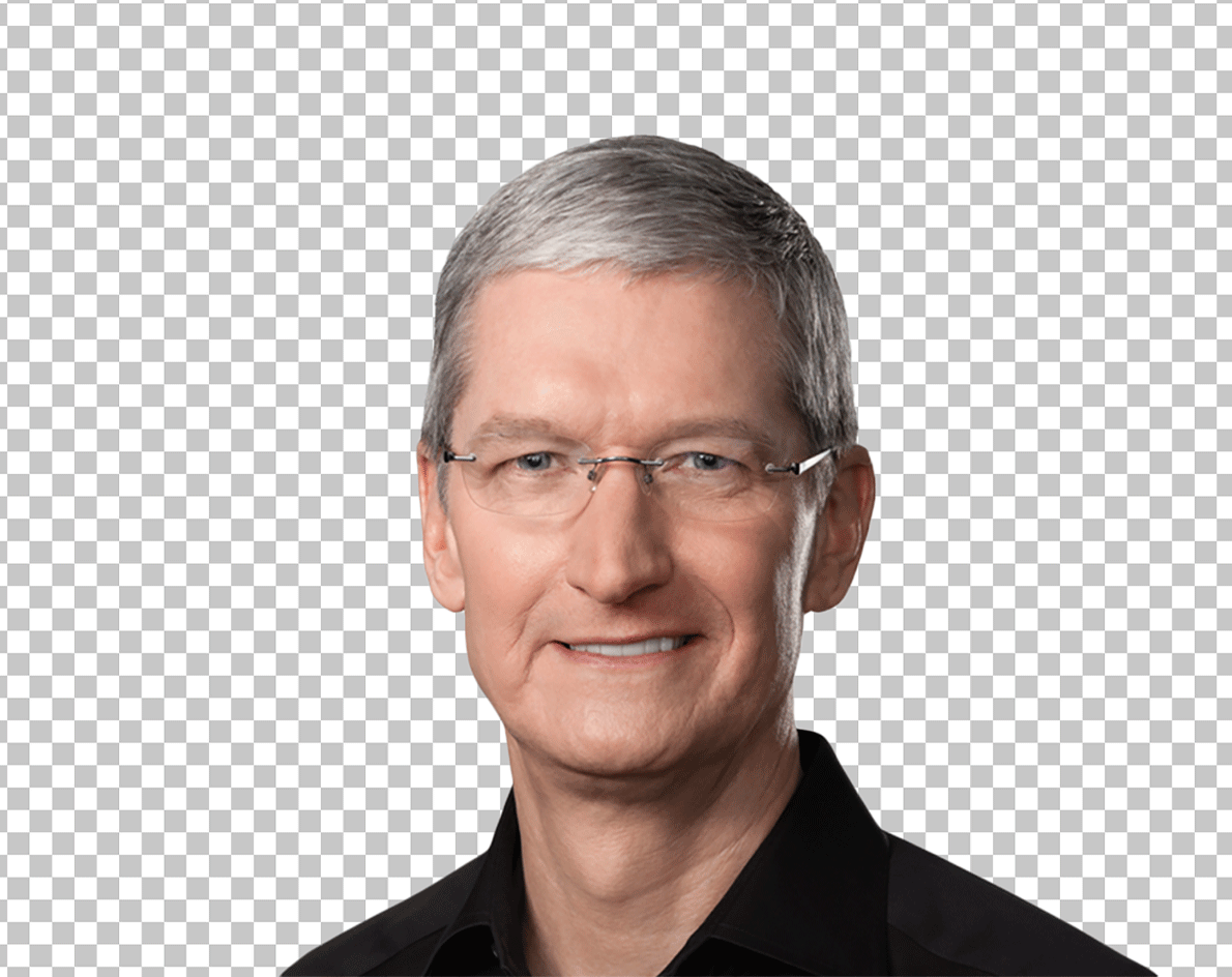 Tim Cook with glasses PNG Image