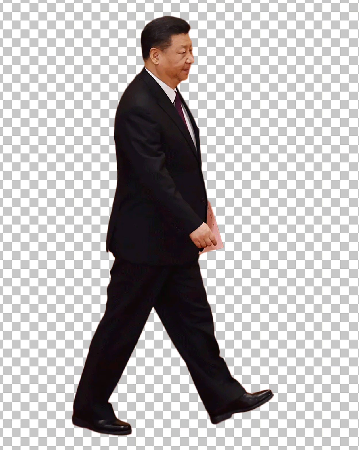 Xi Jinping walking in suit PNG Image.