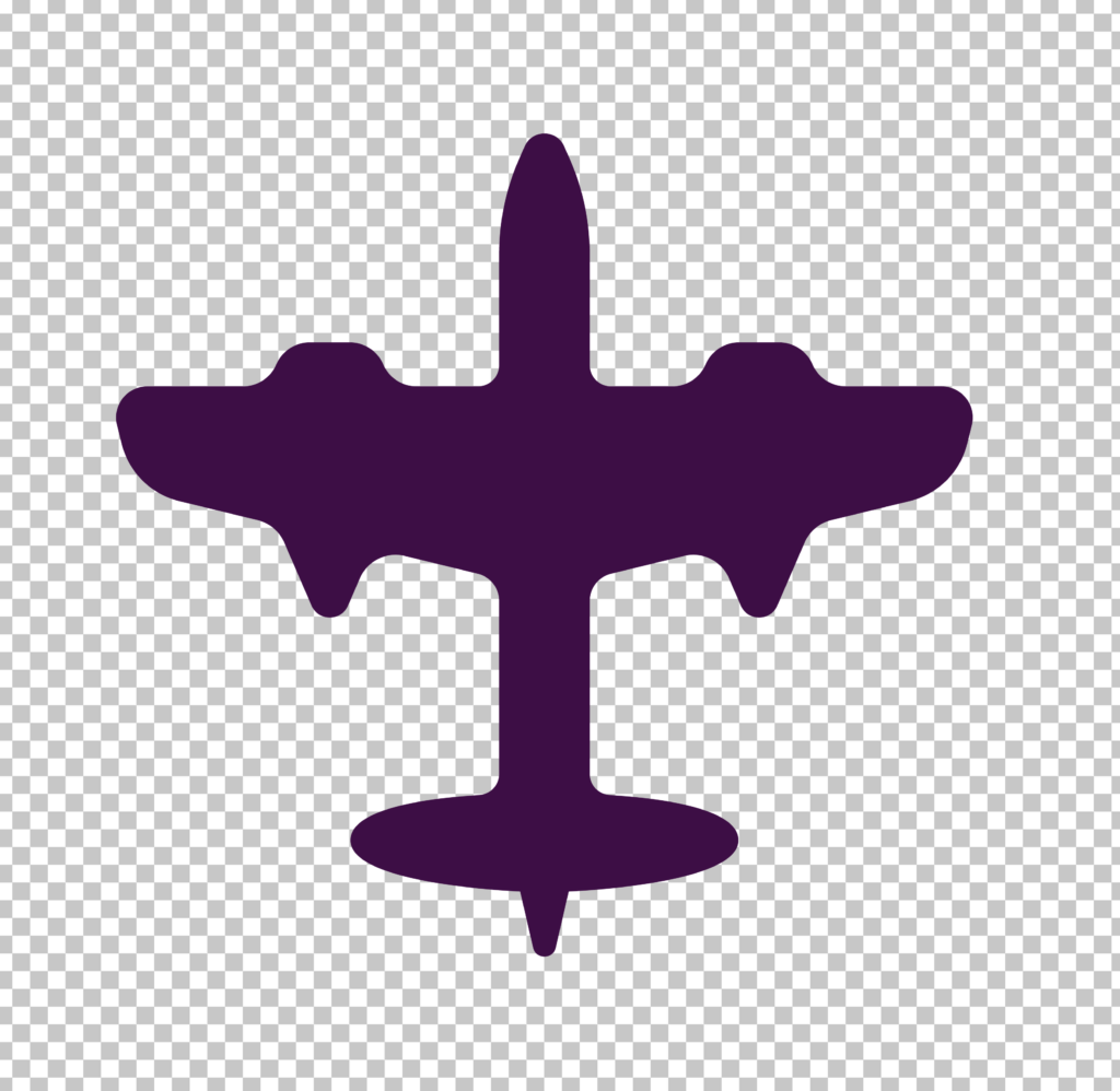 Purple Airplane Silhouette Drawing Clip Art PNG Image