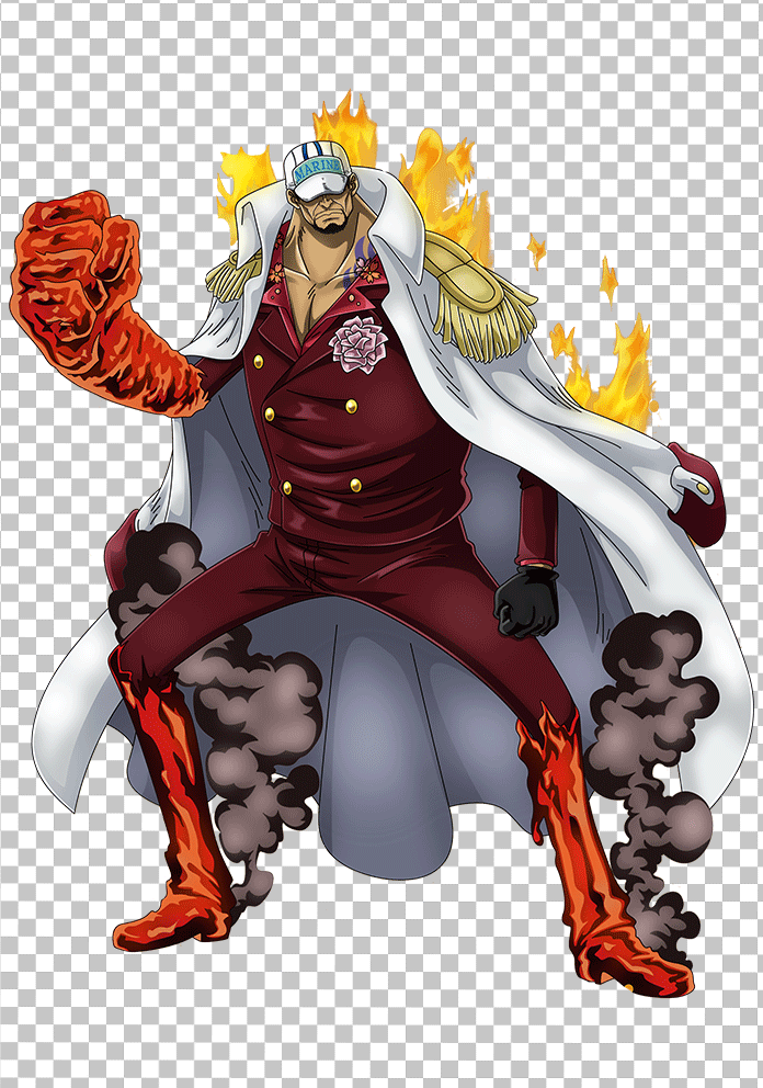 Akainu hands and legs lava PNG Image
