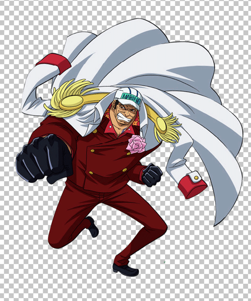 akainu in red suit PNG Image