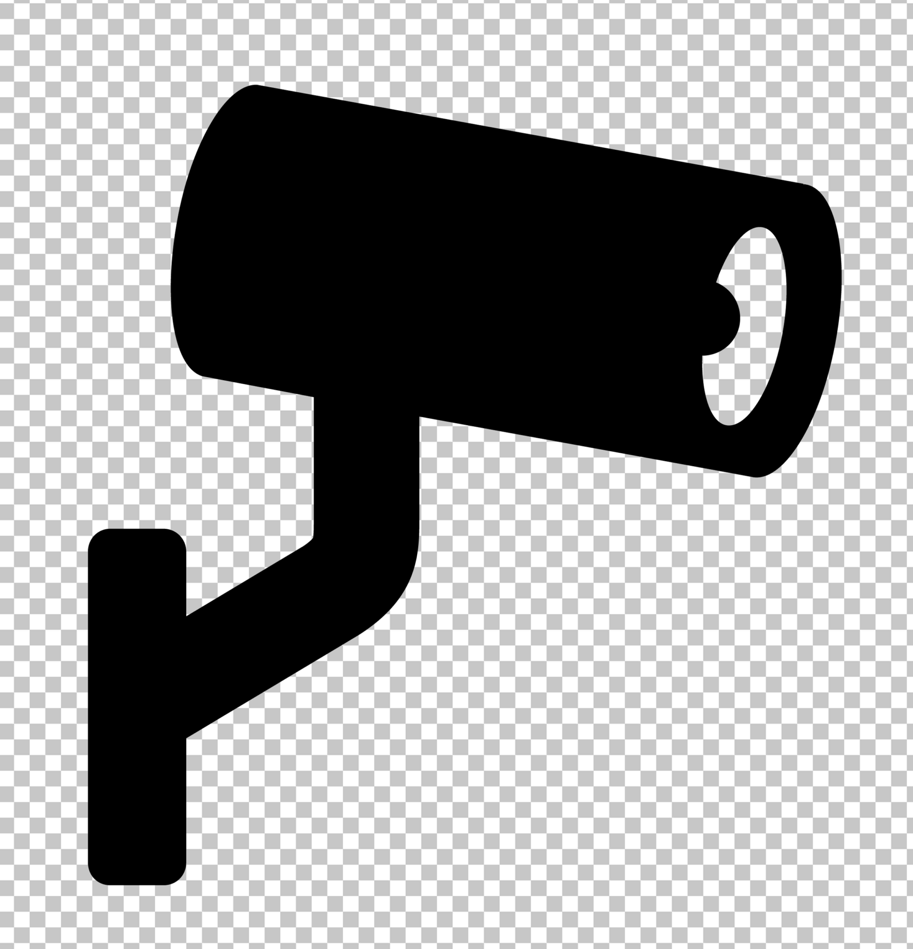 Black Security Camera Icon PNG Image
