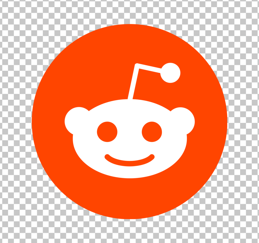 Snoo is a smiling alien head with a yellow circle behind him, Reddit PNG Image