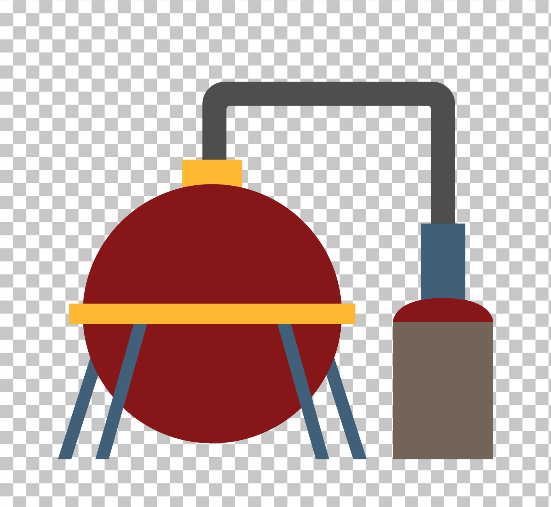 Factory Liquid Container PNG Image