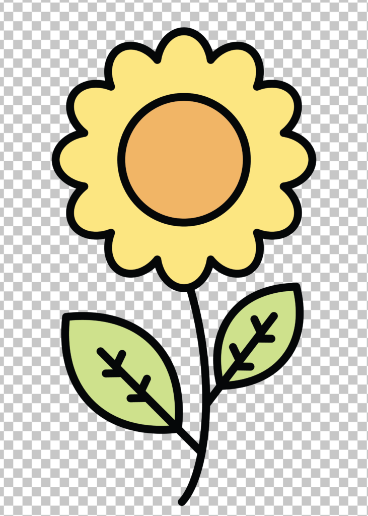 Flower Sticker PNG Image