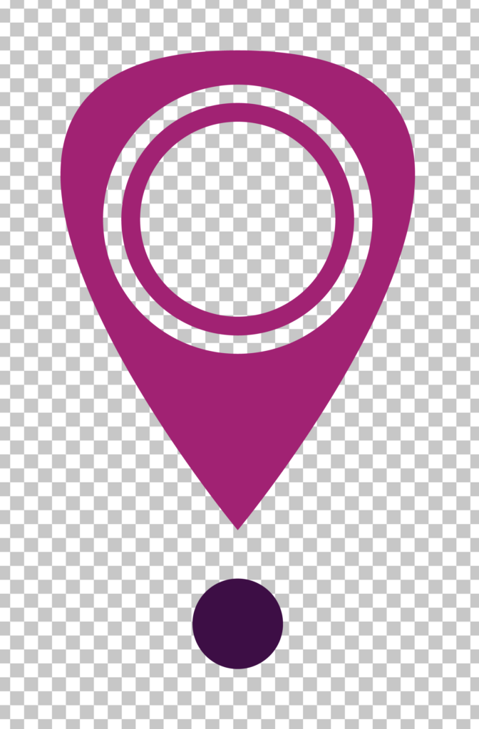Purple Map Marker PNG Image