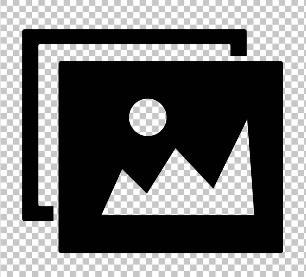 Black and white Image Icon PNG Image