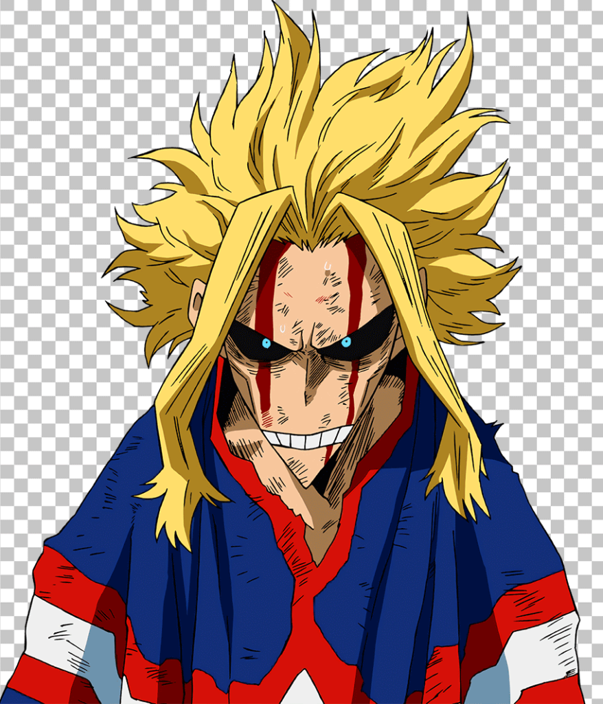 Weak All Might injured PNG Image