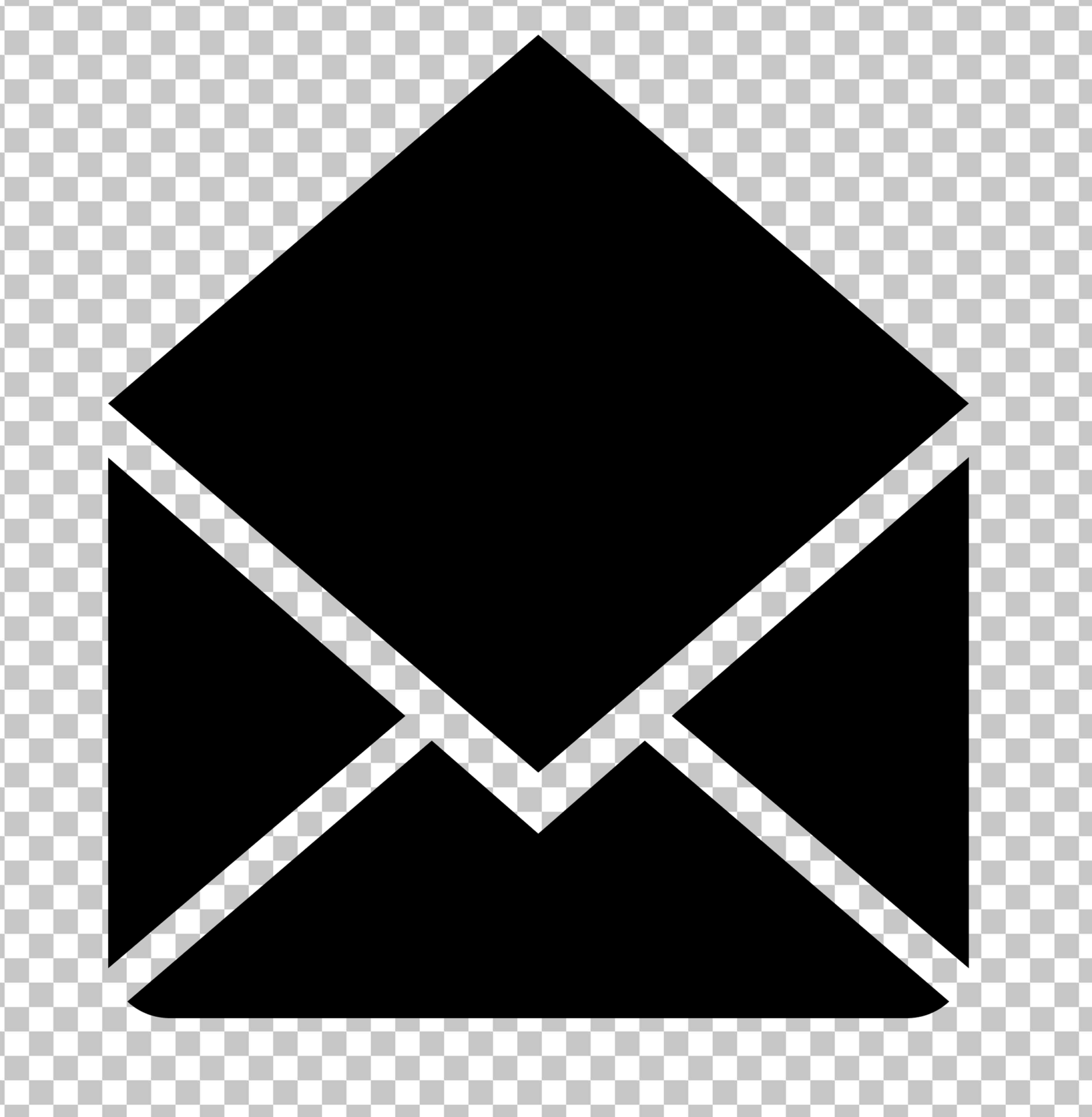 An open Envelope Icon PNG Image