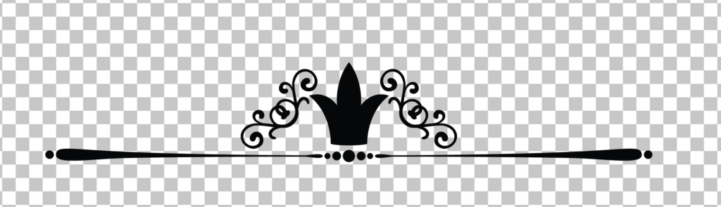 Crown divider Page decor PNG image