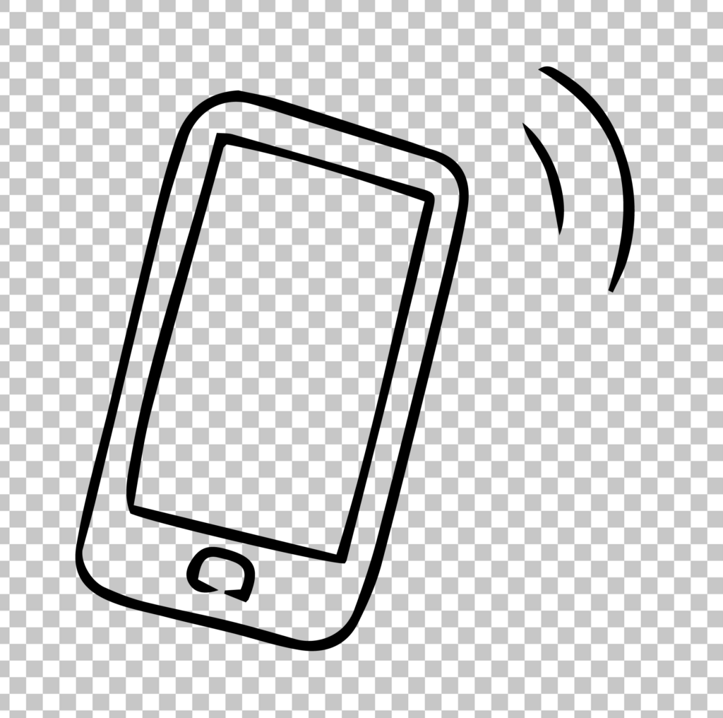 Cell Phone Sketch PNG Image