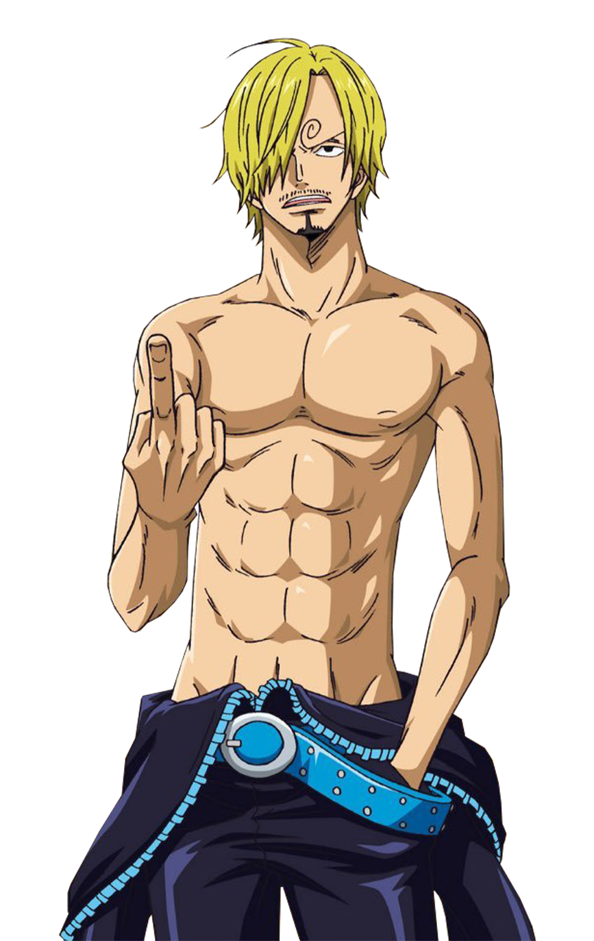 Sanji shirtless