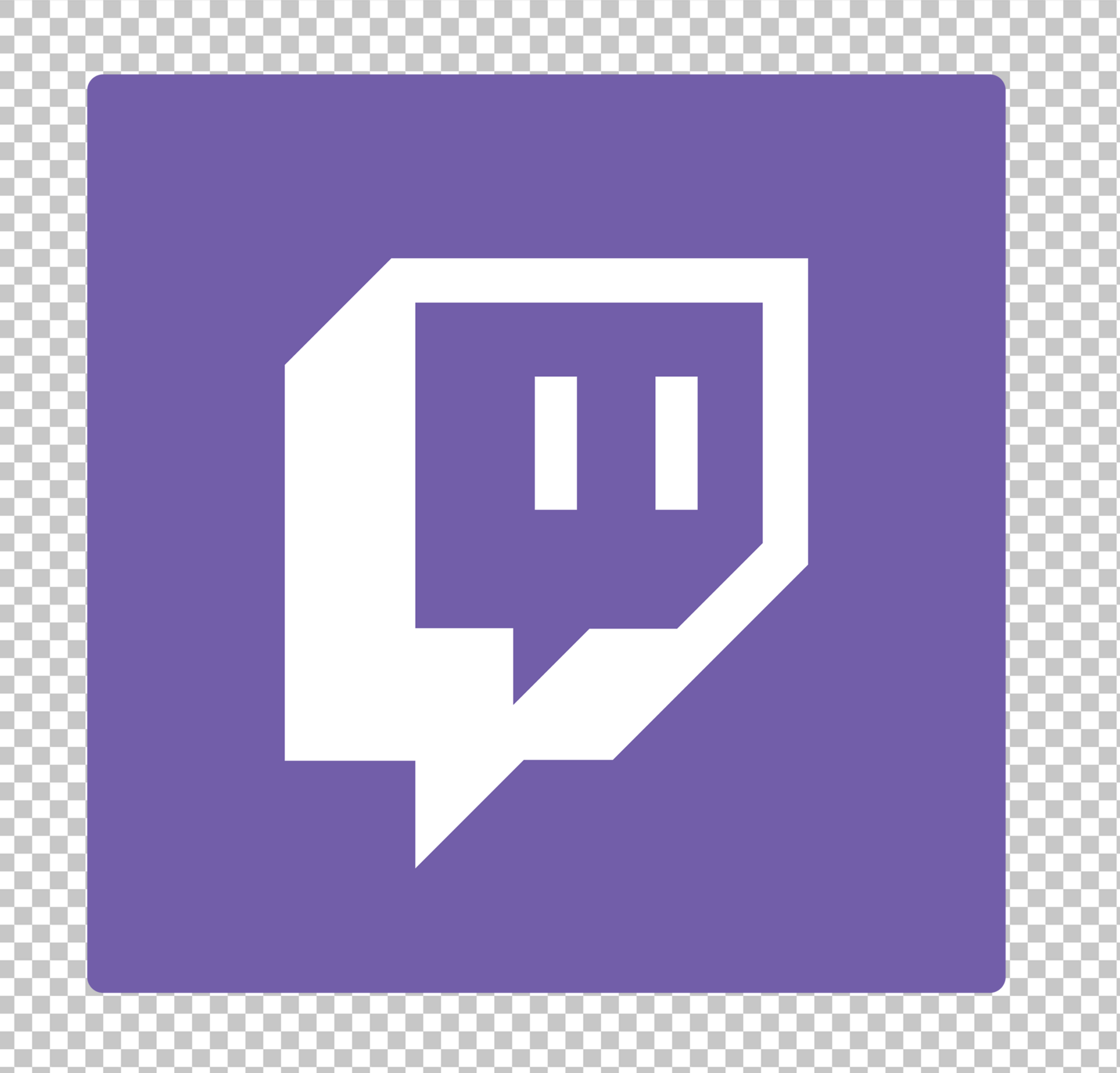 Twitch Square Icon PNG