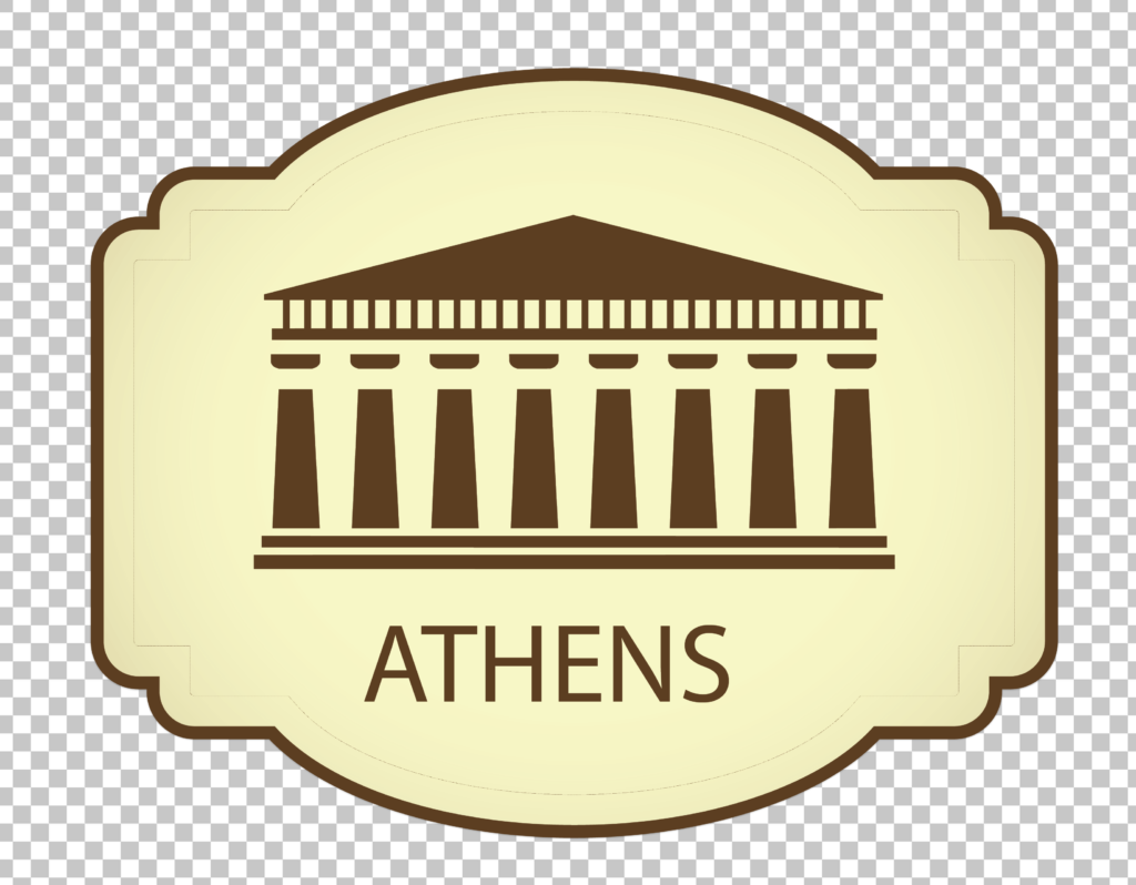 Athens Sticker PNG Image