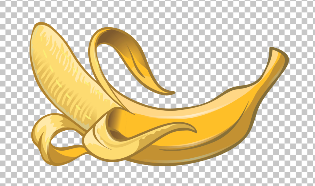 Peeled Banana on Transparent Background PNG Image