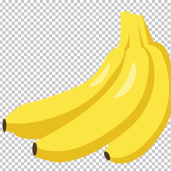 Bunch of Bananas on a Transparent Background
