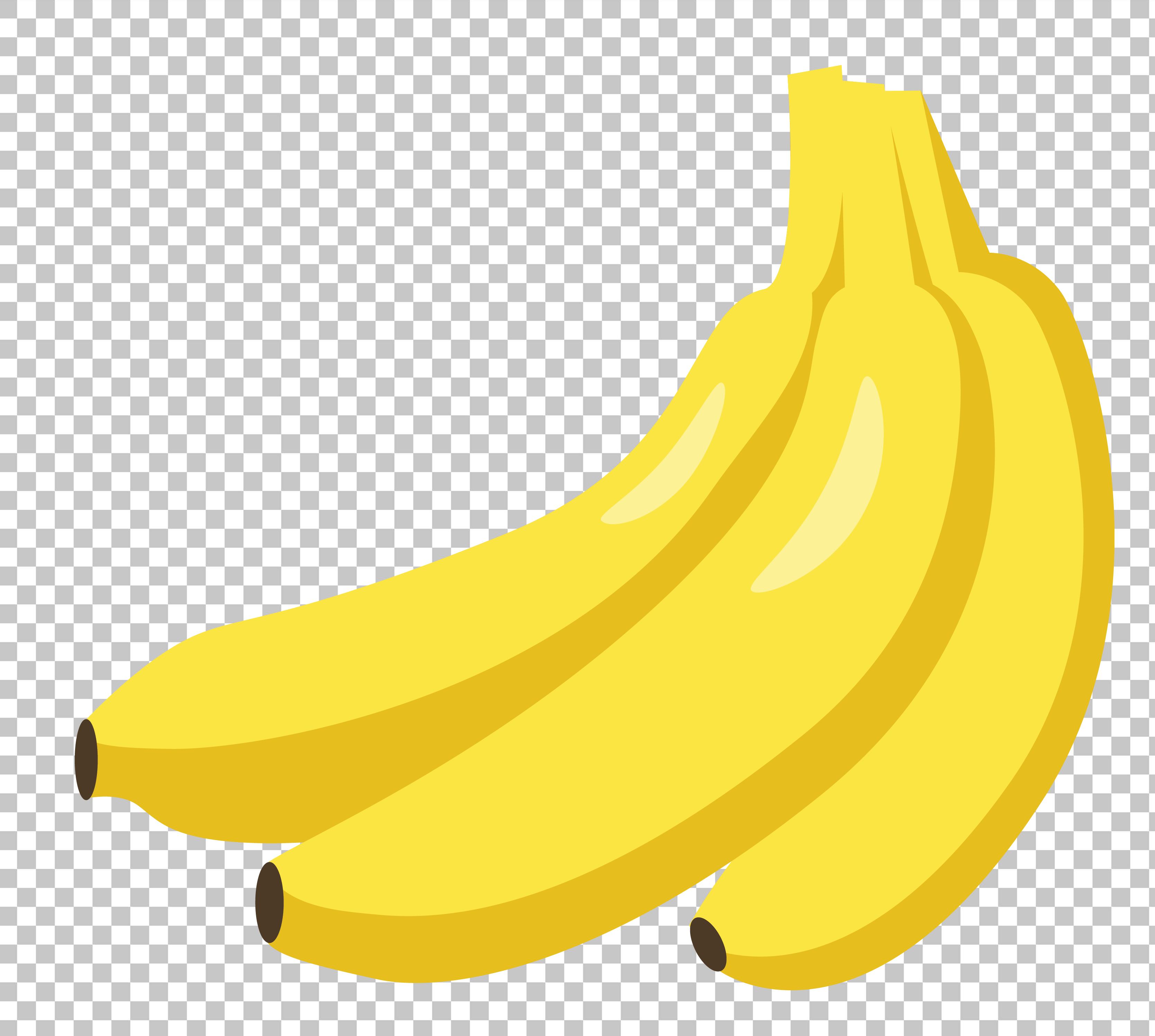Bunch of Bananas on a Transparent Background