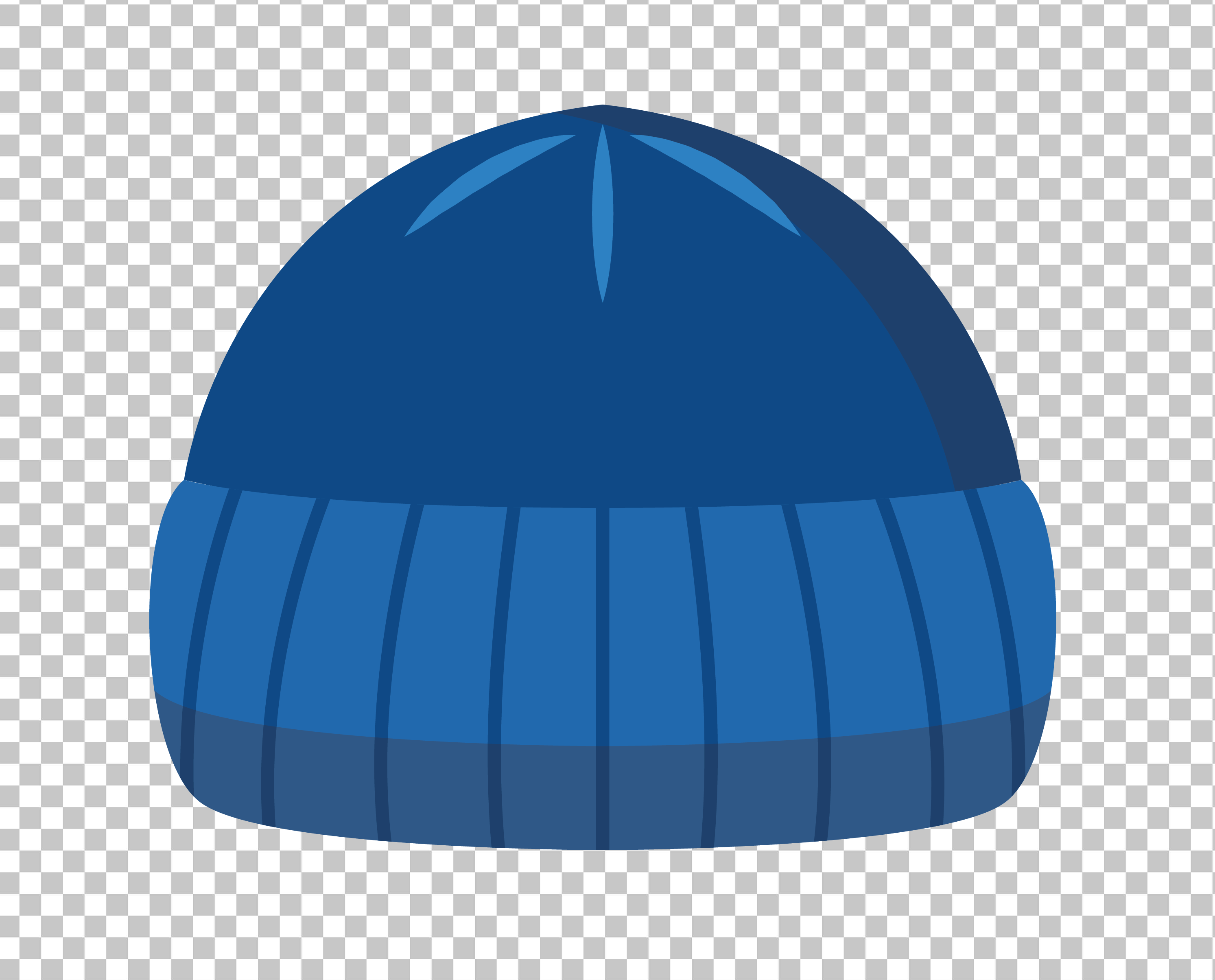 Blue Beanie Hat PNG Transparent Background
