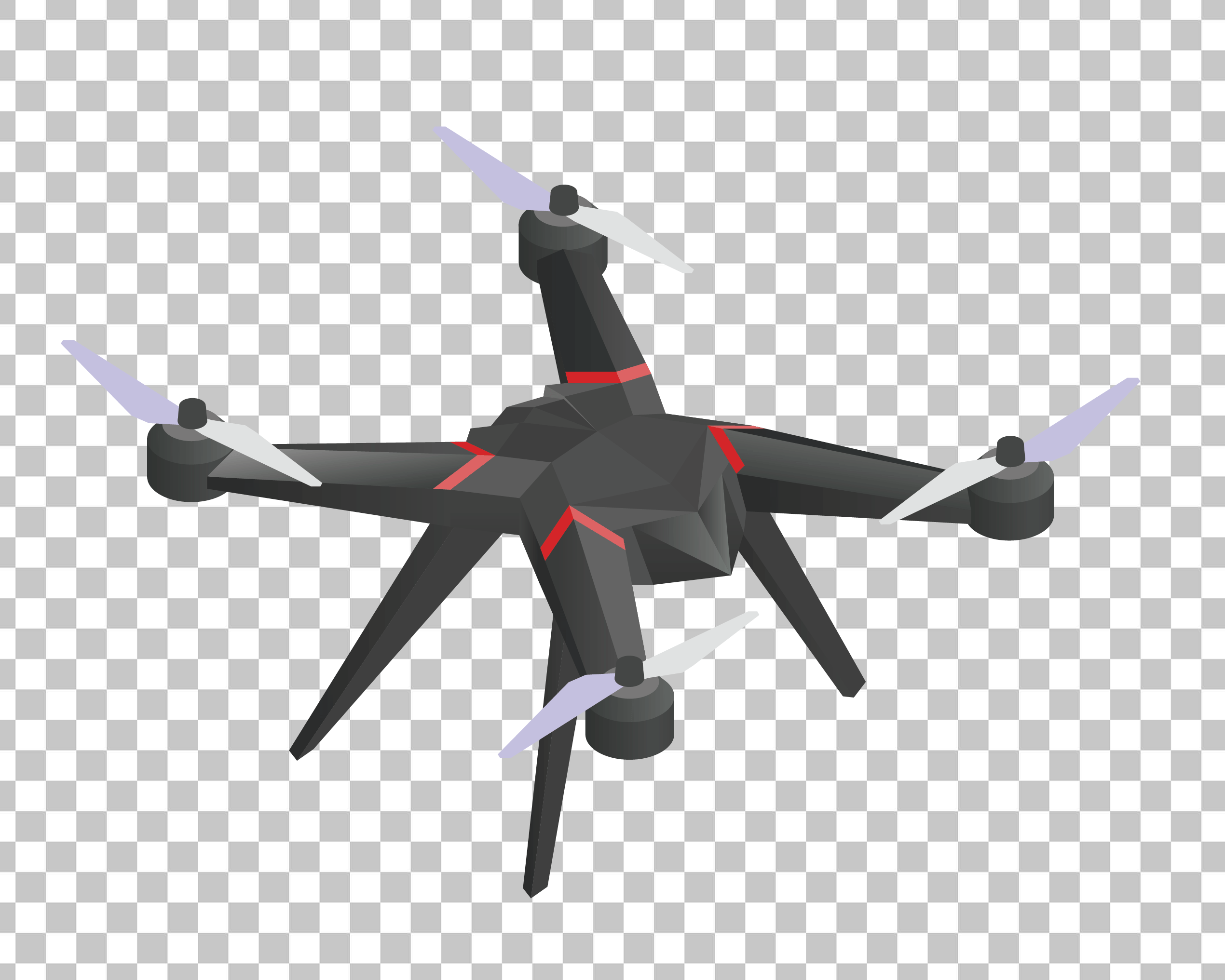 Black Drone Clipart PNG Image