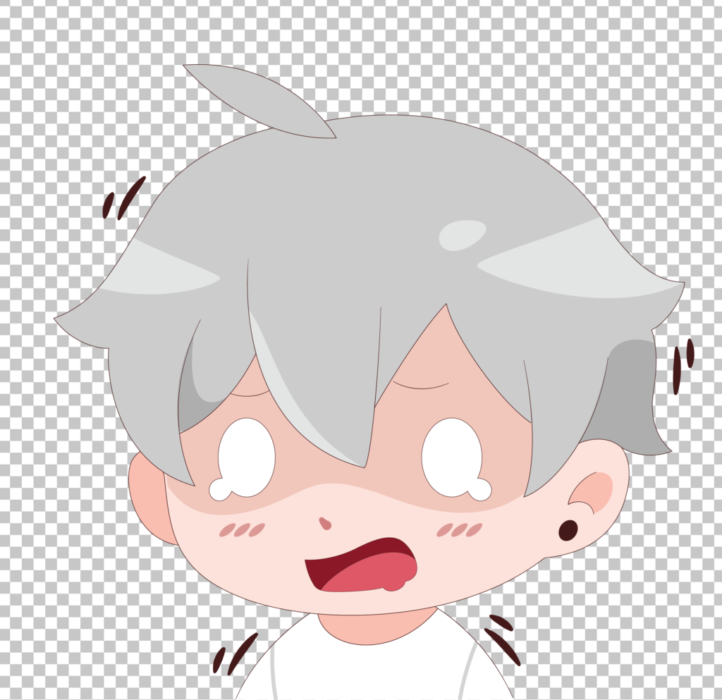 Boy about to cry emote PNG image
