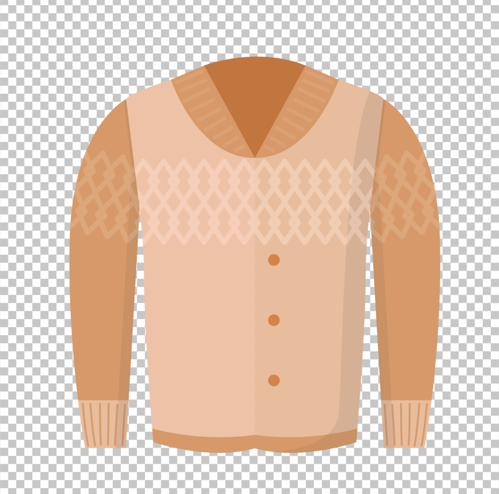 Cream Sweater PNG Image with Transparent Background