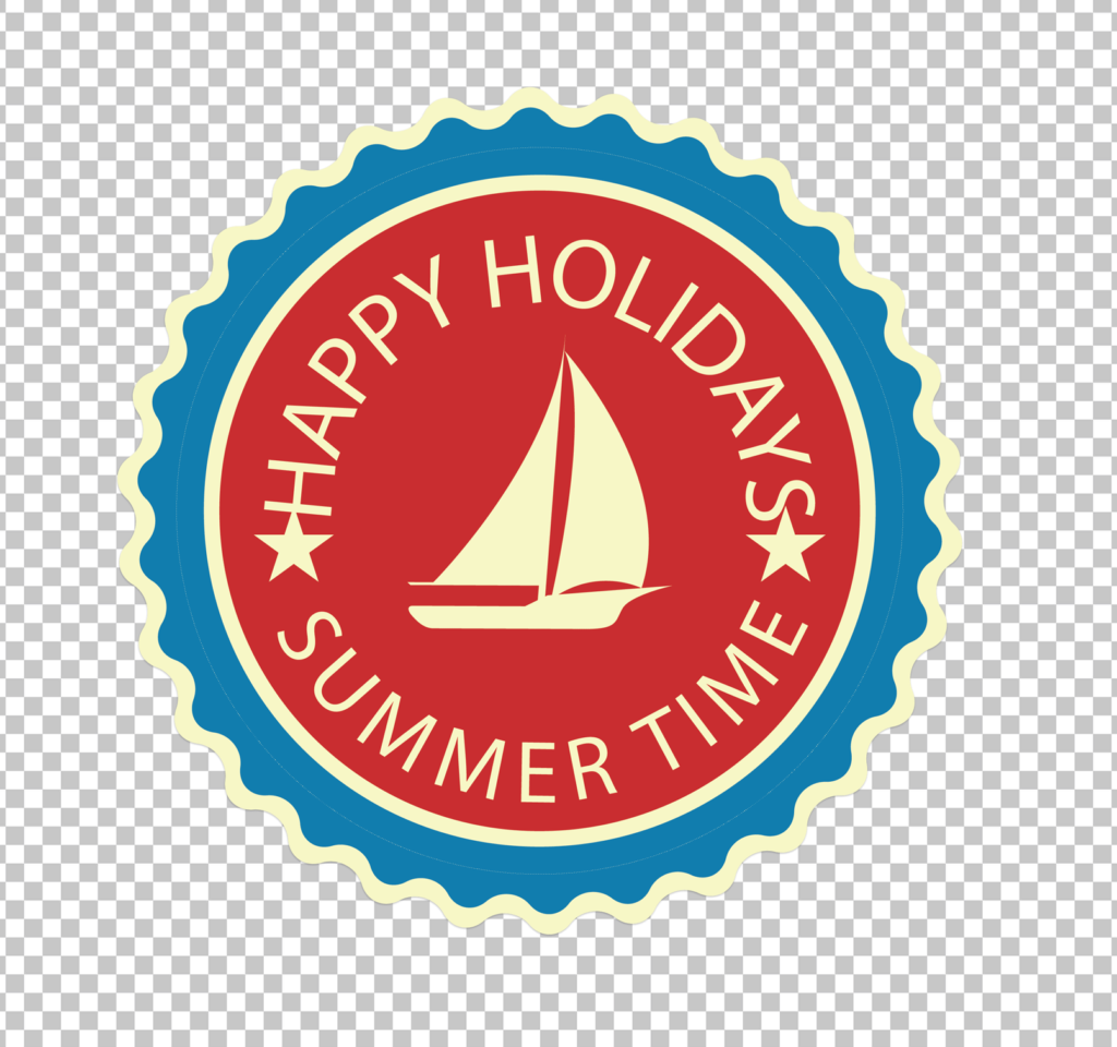 Happy Holiday Sticker PNG Image