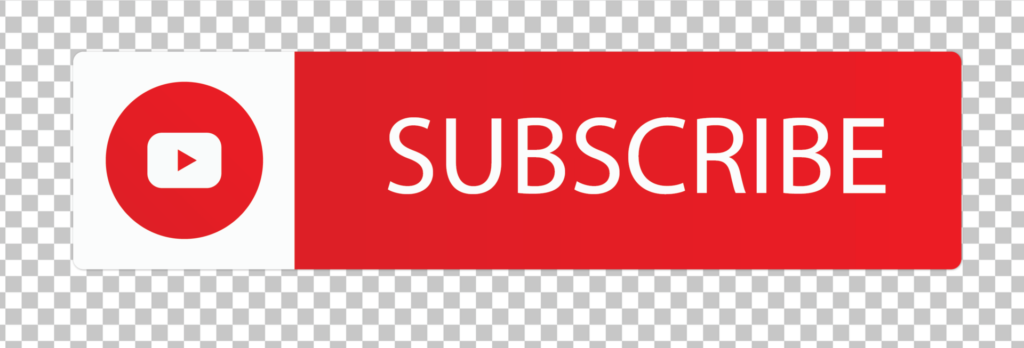 Rectangle Red Subscribe Button PNG Transparent Image