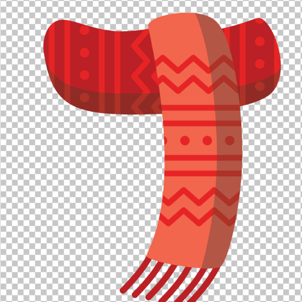 Red Scarf PNG Image