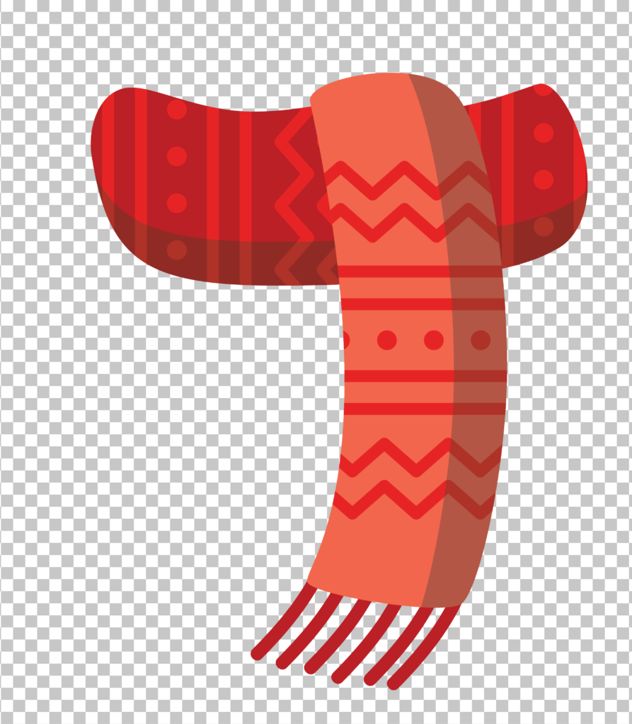 Red Scarf PNG Image