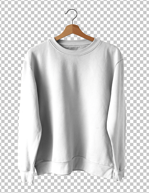 White Sweatshirt PNG Image