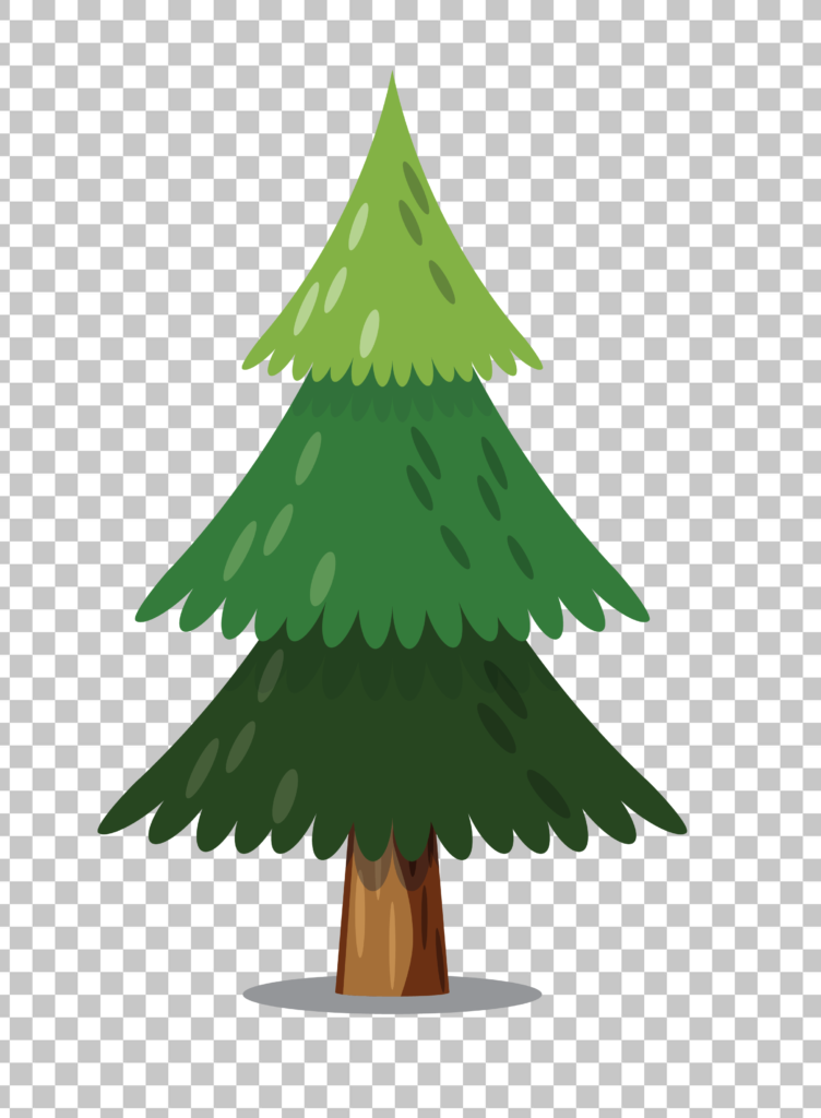 Green Christmas Tree PNG Image