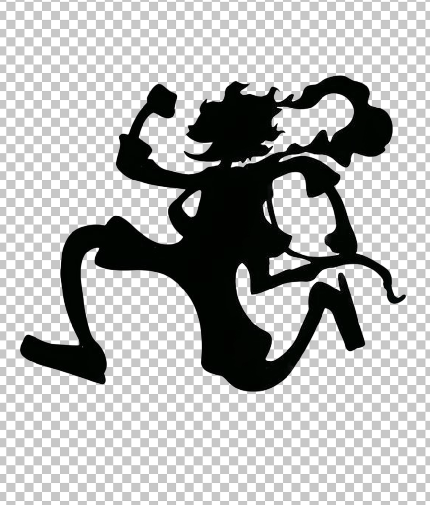 Luffy as Joyboy Silhouette PNG Image
