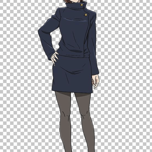PNG clipart of Nobara Kugisaki, an anime character standing straight.