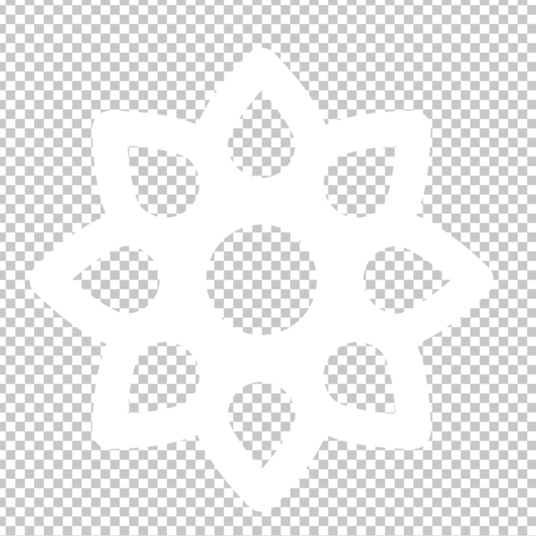 Delicate Floral Icon PNG Image