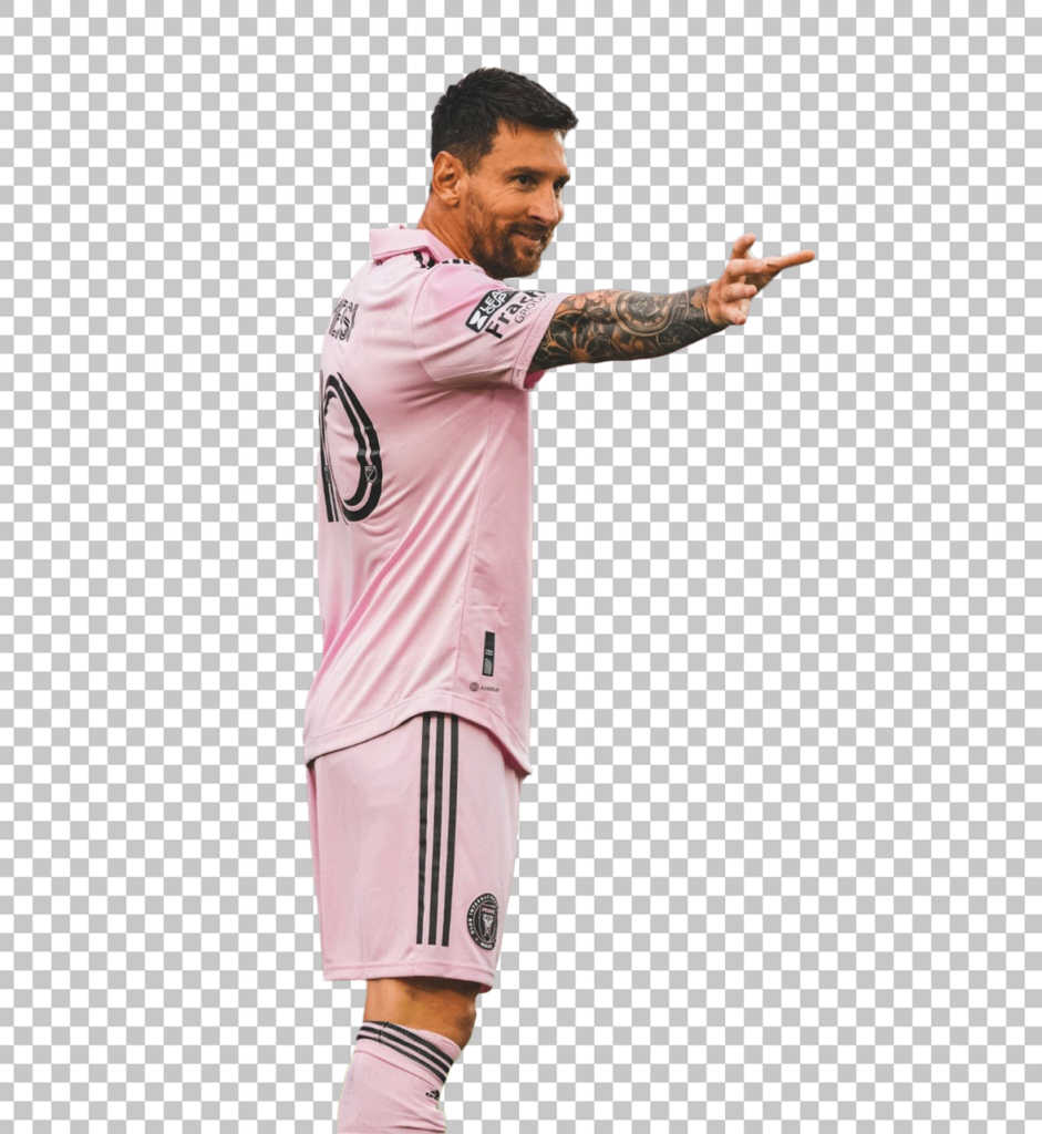 Lionel Messi calling Thor hammer PNG Image