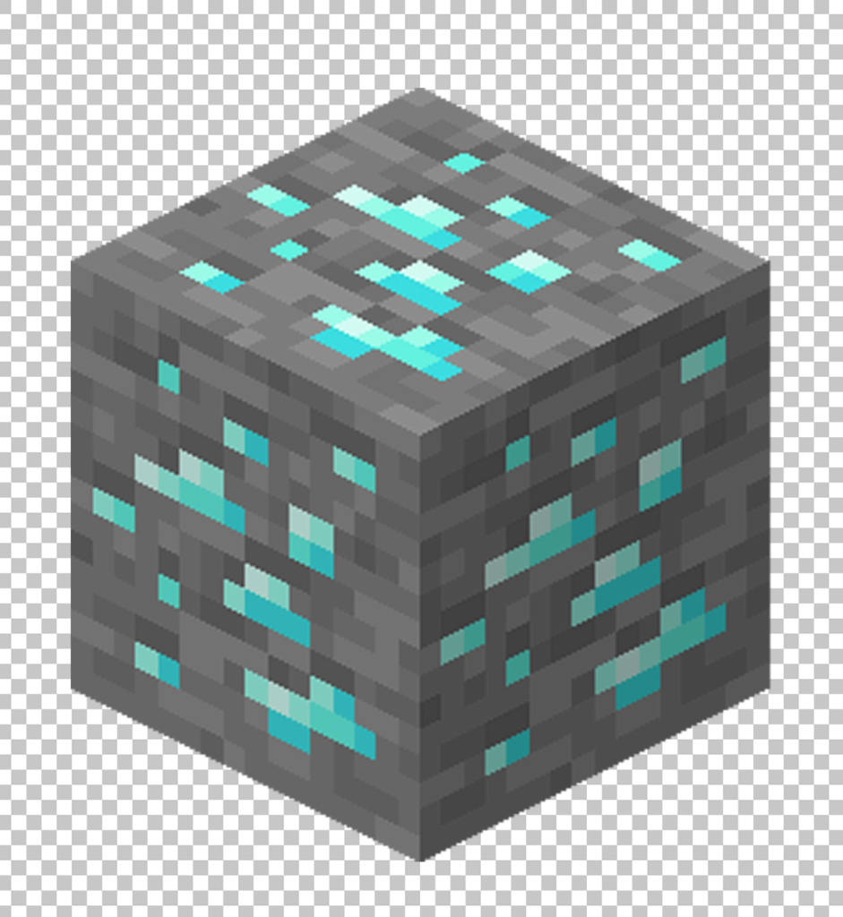 Minecraft Diamond Ore PNG Image