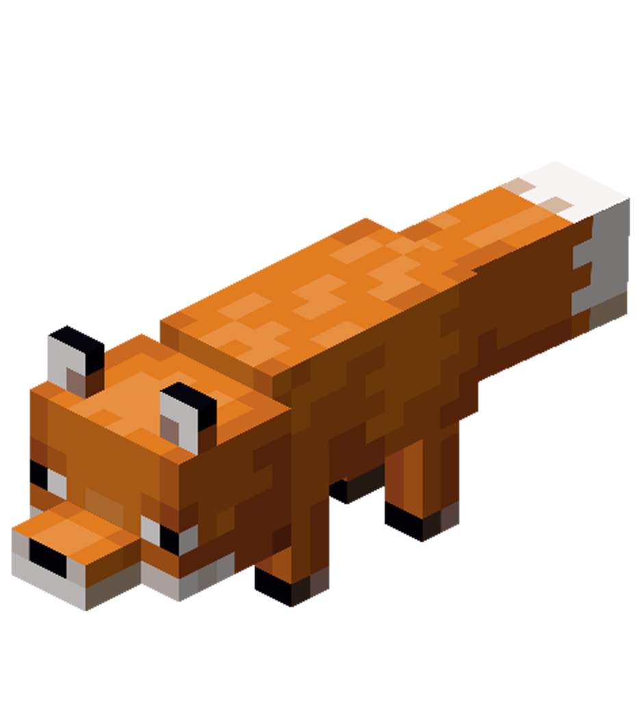 Minecraft Fox PNG Image