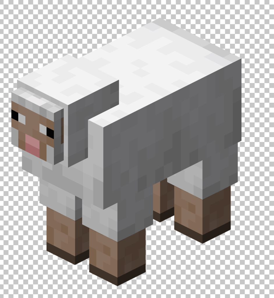 Minecraft Sheep PNG Image