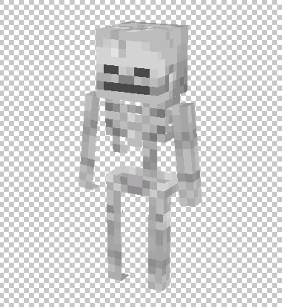 Minecraft Skeleton PNG Image