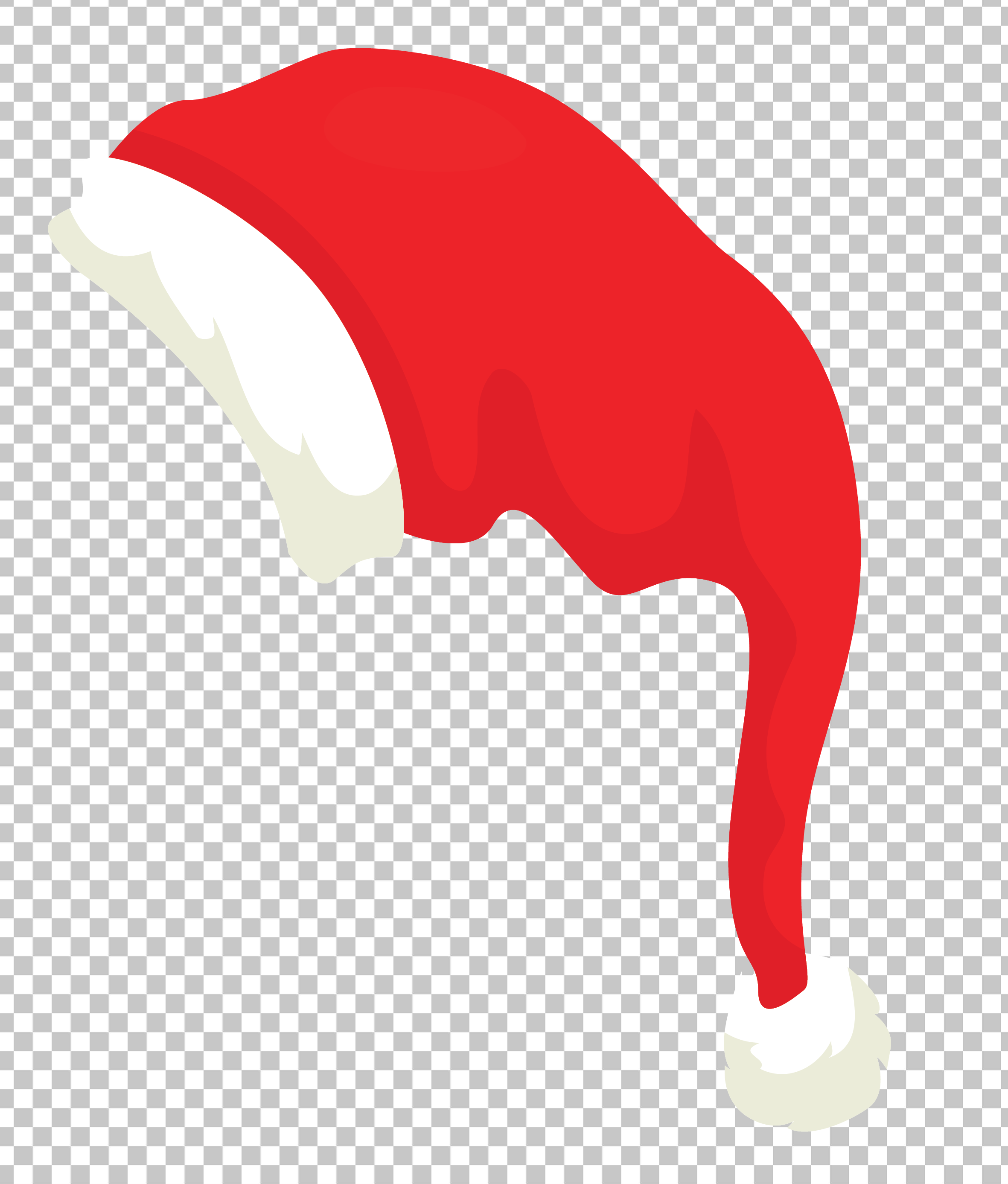 Red Santa Hat PNG Transparent Background